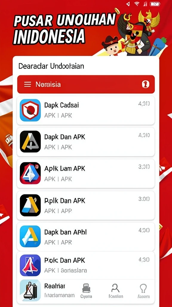 Tampilan menu yang mudah dinavigasi.