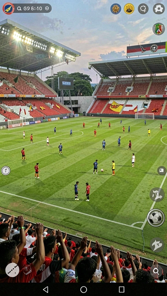 Screenshot menunjukkan grafis permainan yang mengesankan.