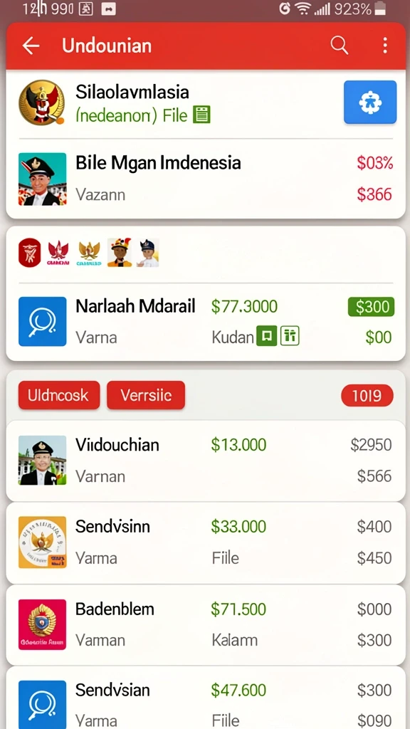 Antarmuka pengguna yang intuitif dan menarik.