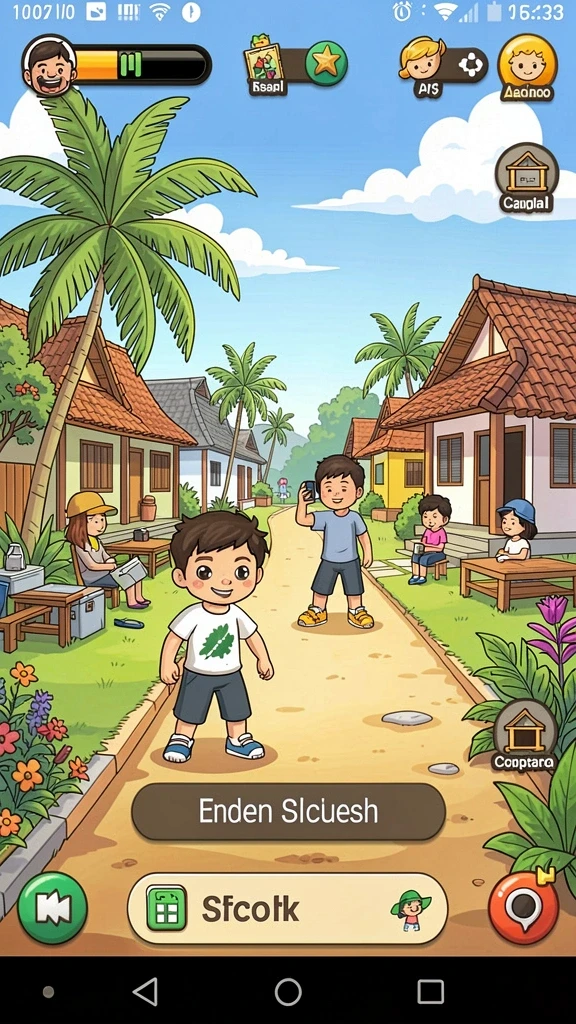 Level yang menantang dengan banyak rintangan.