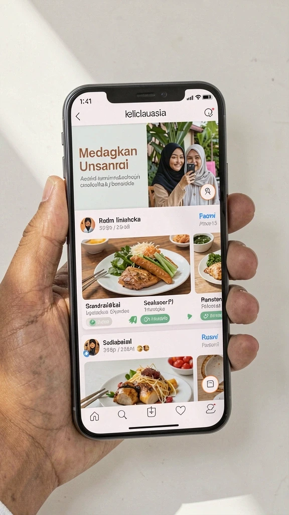 Tampilan antar muka yang sederhana namun menarik.