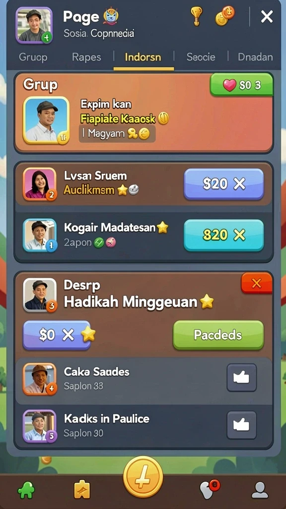 Ranking Pemain Teratas di Dalam Game.