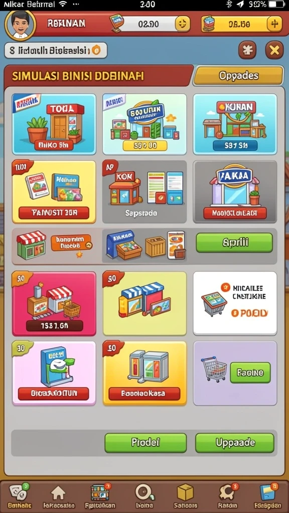 Screenshot menunjukkan tampilan awal yang menarik dari aplikasi.