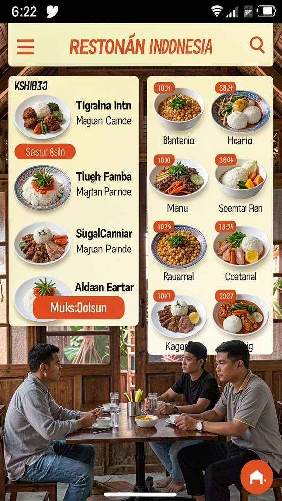 Tampilan utama yang menarik dan mudah dinavigasi.