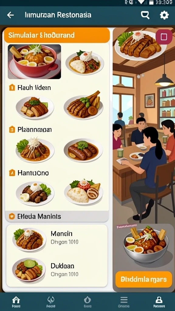 Fitur permainan yang variatif dan seru.