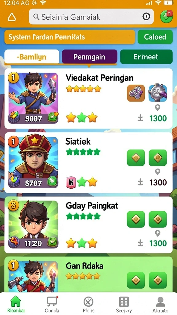 Tampilan awal dengan antarmuka yang user-friendly.