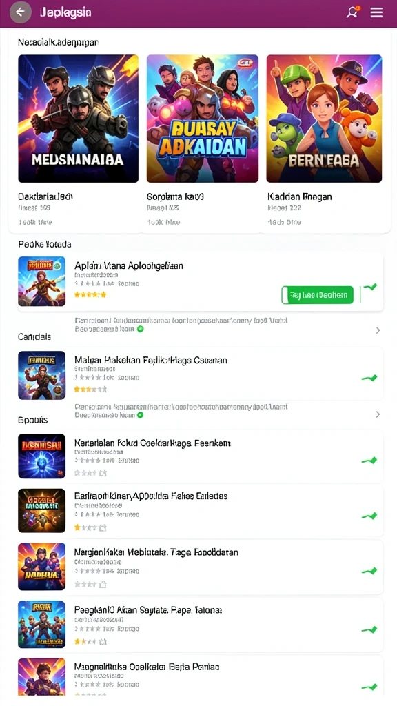 Screenshot petualangan menarik dalam game.