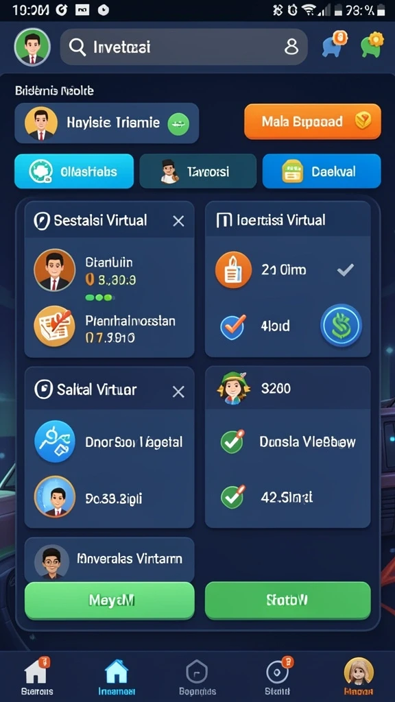 Screenshot menampilkan grafik yang menarik dan karakter yang unik.