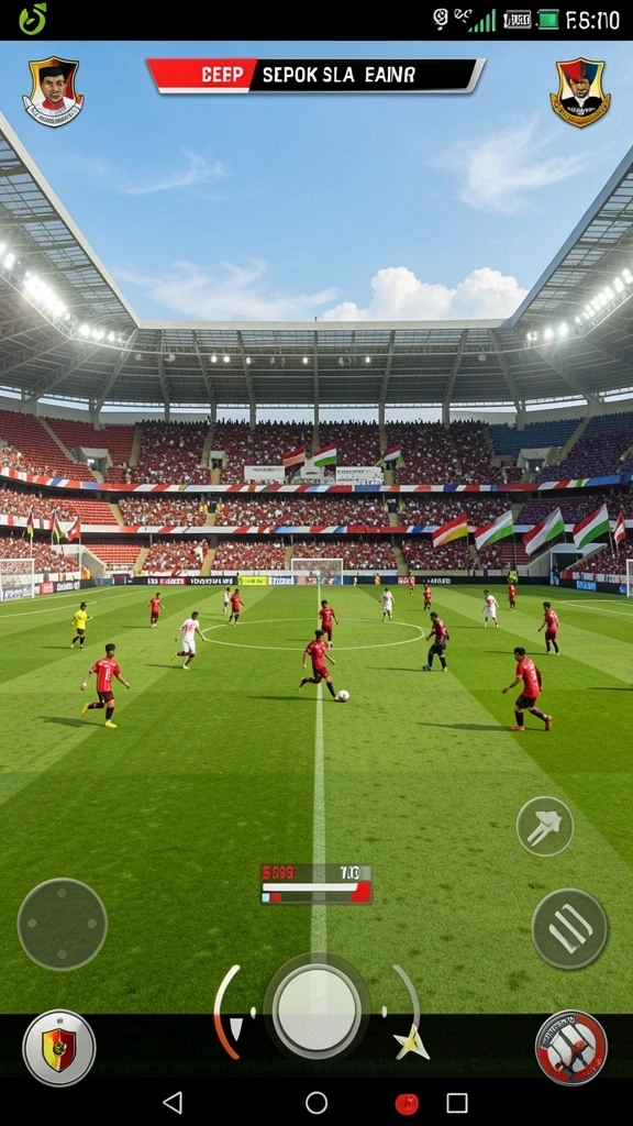 Tampilan home screen yang menarik dan mudah dinavigasi.