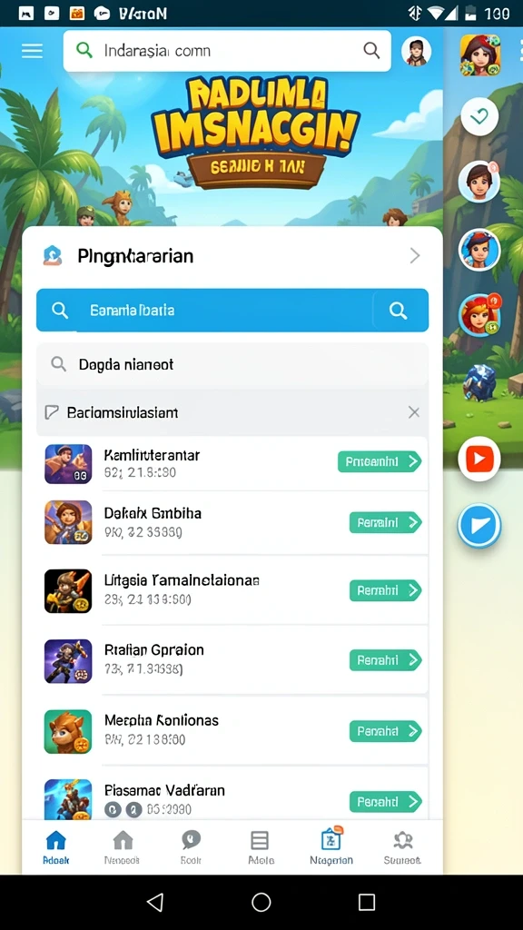 Grafis yang cerah dan penuh warna memikat pemain.