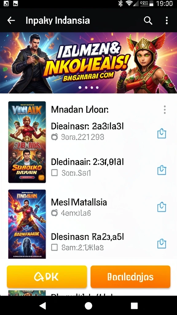 Contoh level yang menantang dengan rintangan unik.