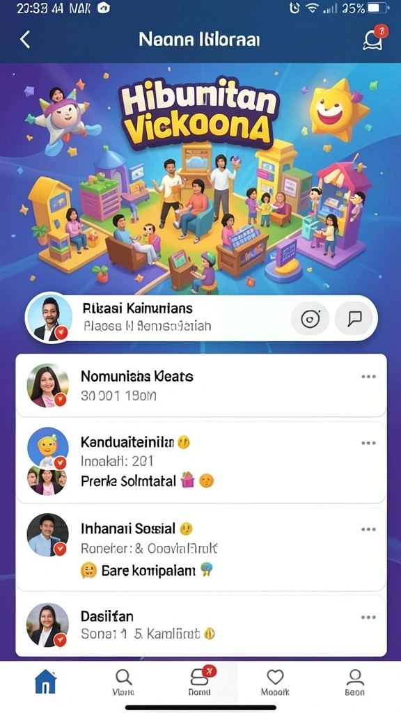 Tampilan awal yang menarik dan intuitif.