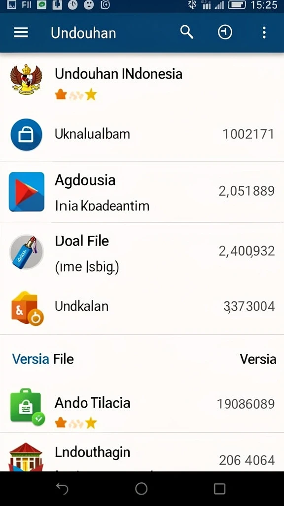 Berbagai pilihan permainan yang tersedia.