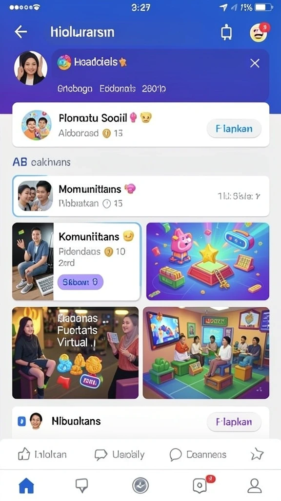 Tampilan menu utama yang intuitif.