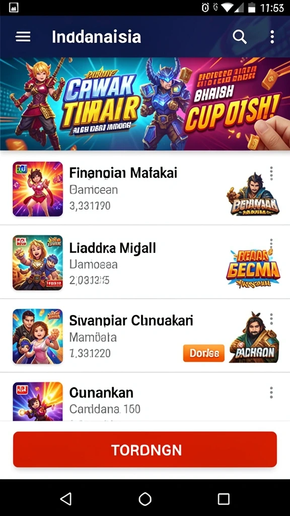 Momen kompetisi seru antar pemain dalam Y89.